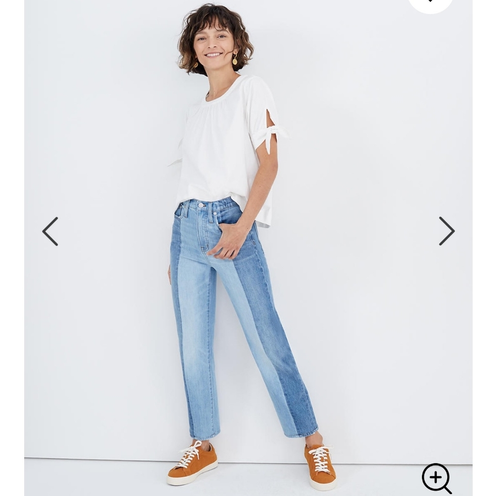 Madewell two-tone jeans